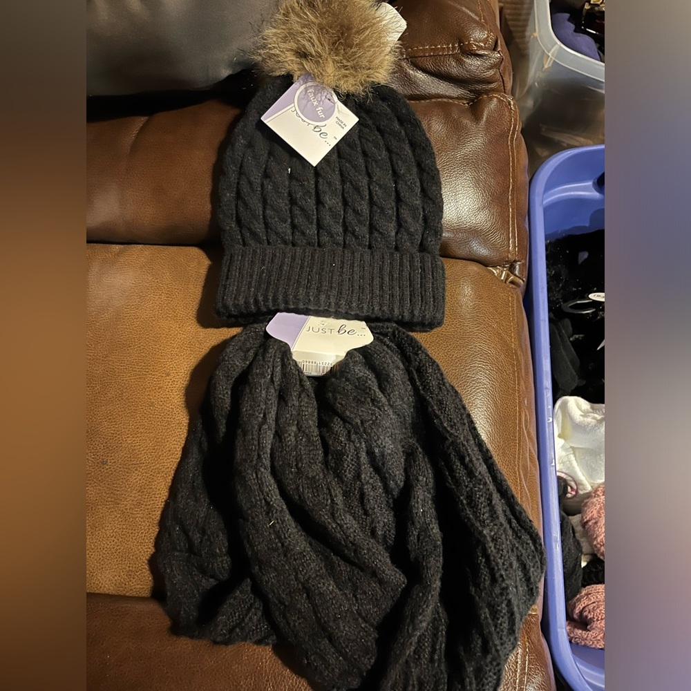 Scarf and hat
